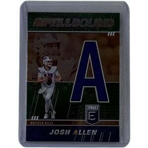 2022 Panini Donruss Elite - Josh Allen #SB-JA1 Spellbound Green Letter A